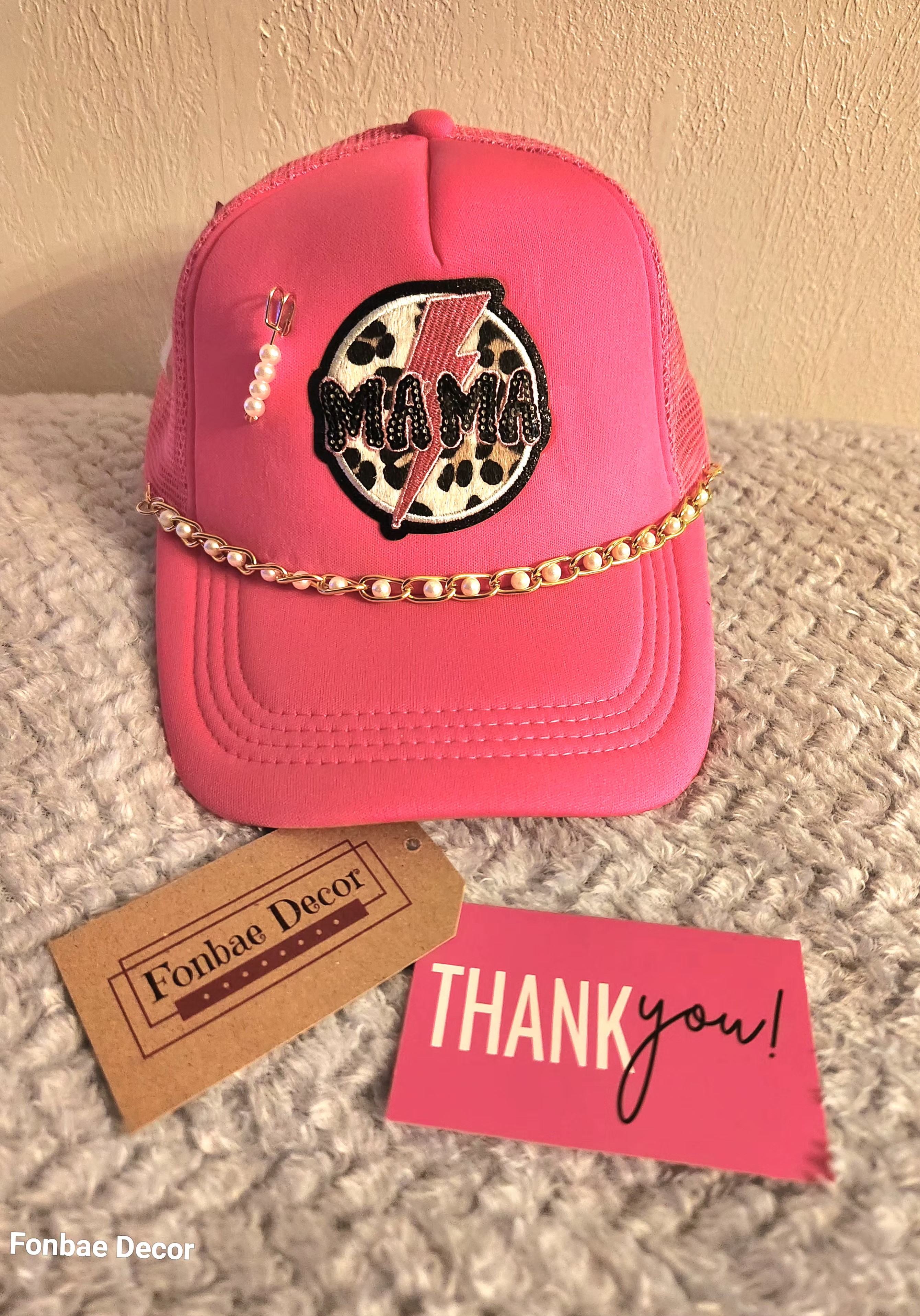 Pink Mama Trucker Cap