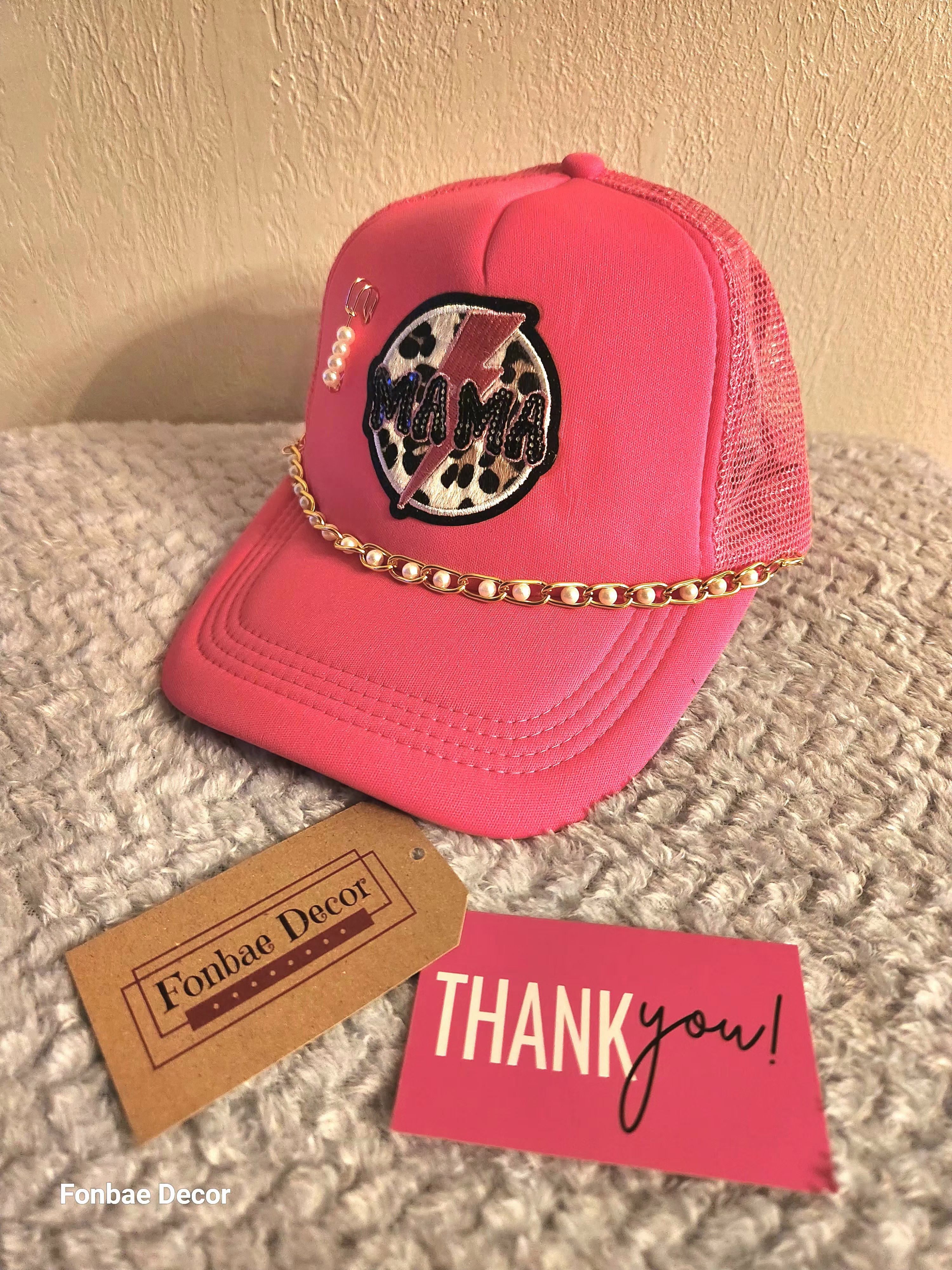 Pink Mama Trucker Cap