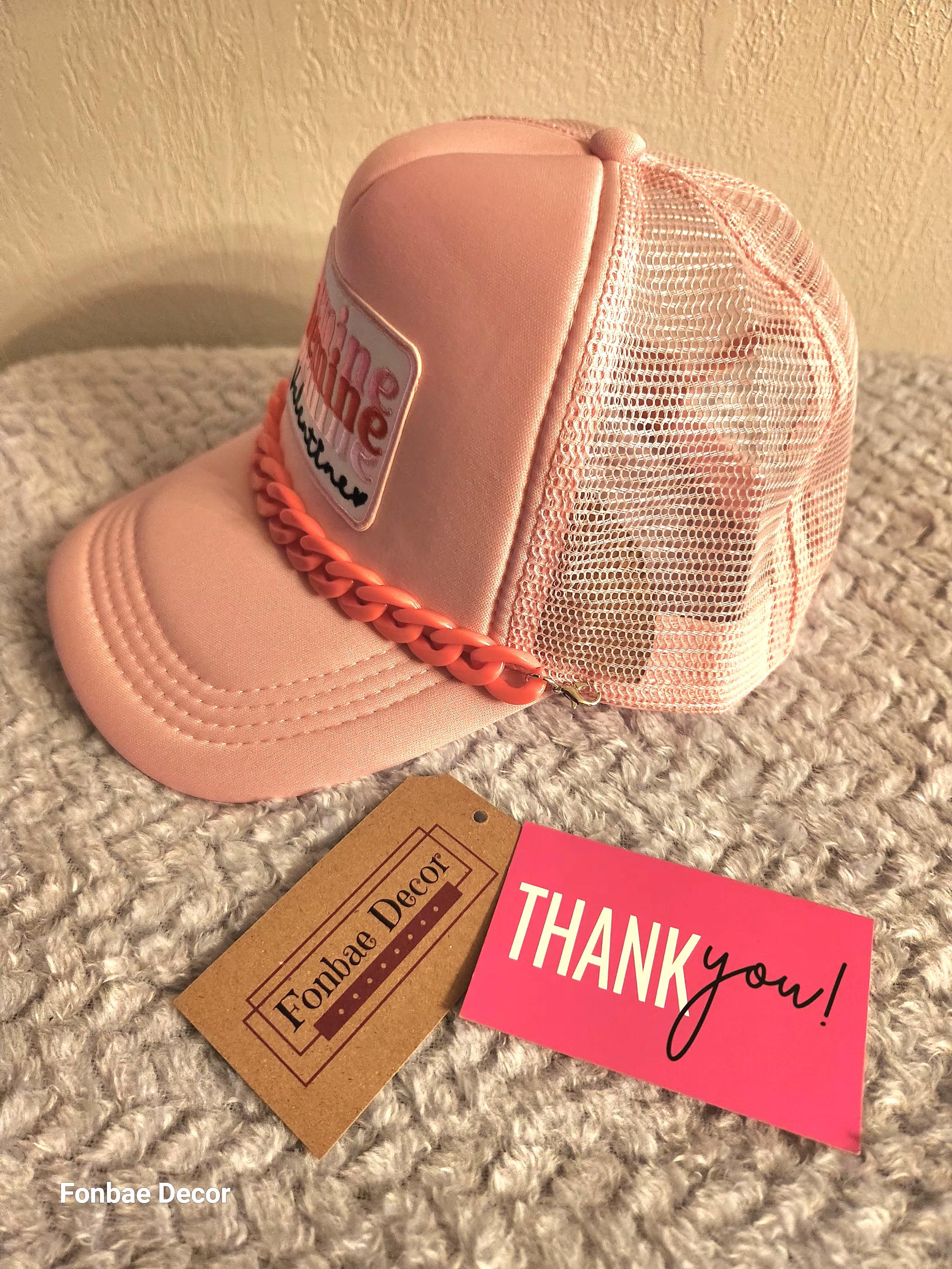 Pink Be Mine Valentine's Trucker Cap