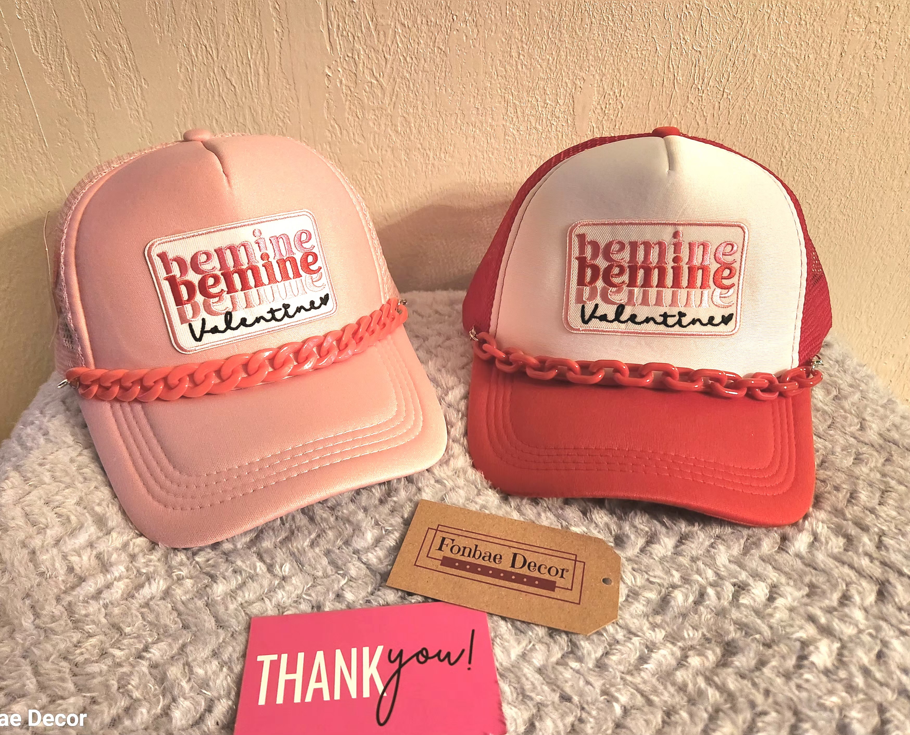 Pink Be Mine Valentine's Trucker Cap