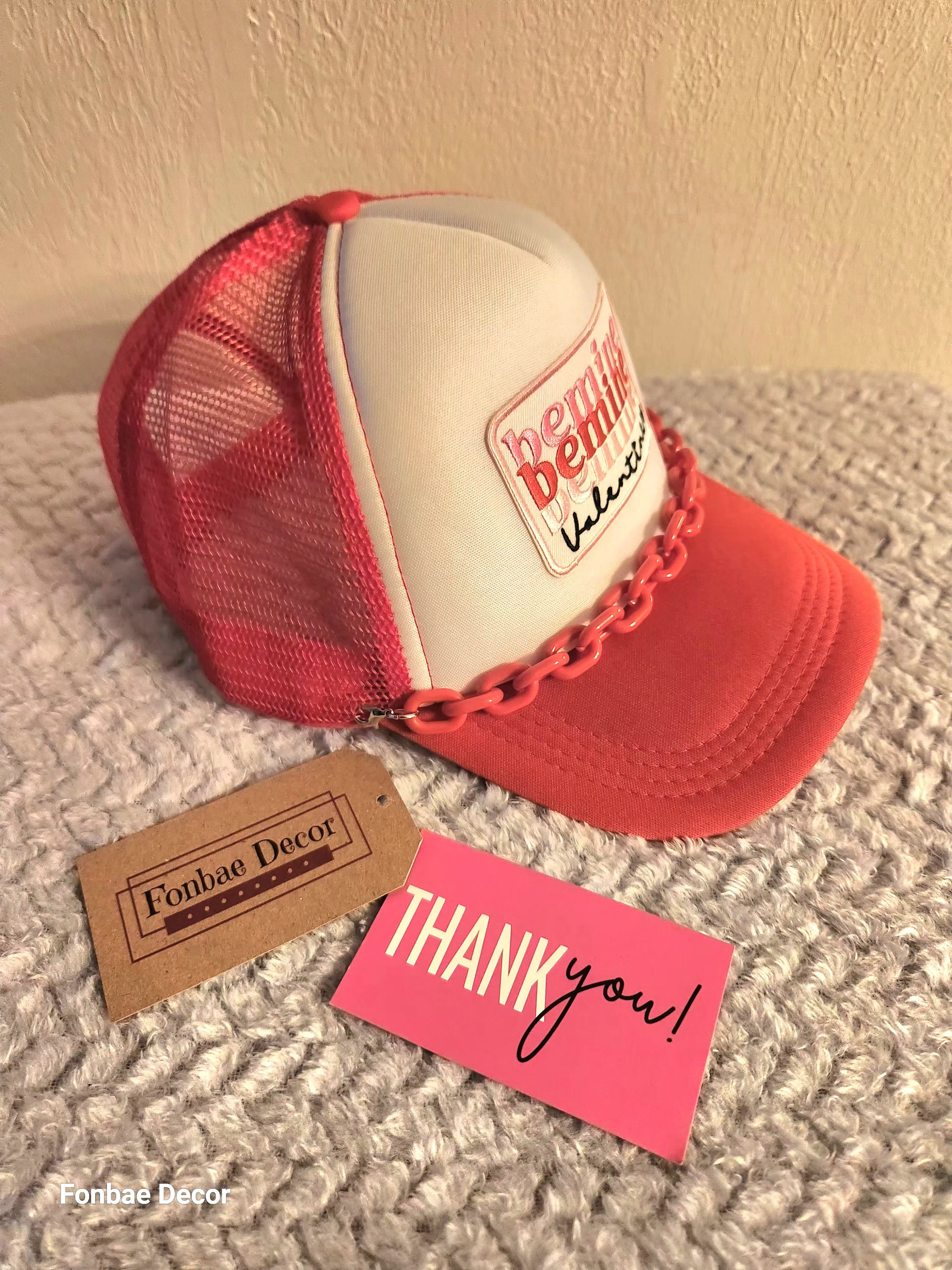 Red Be Mine Valentine's Trucker Cap