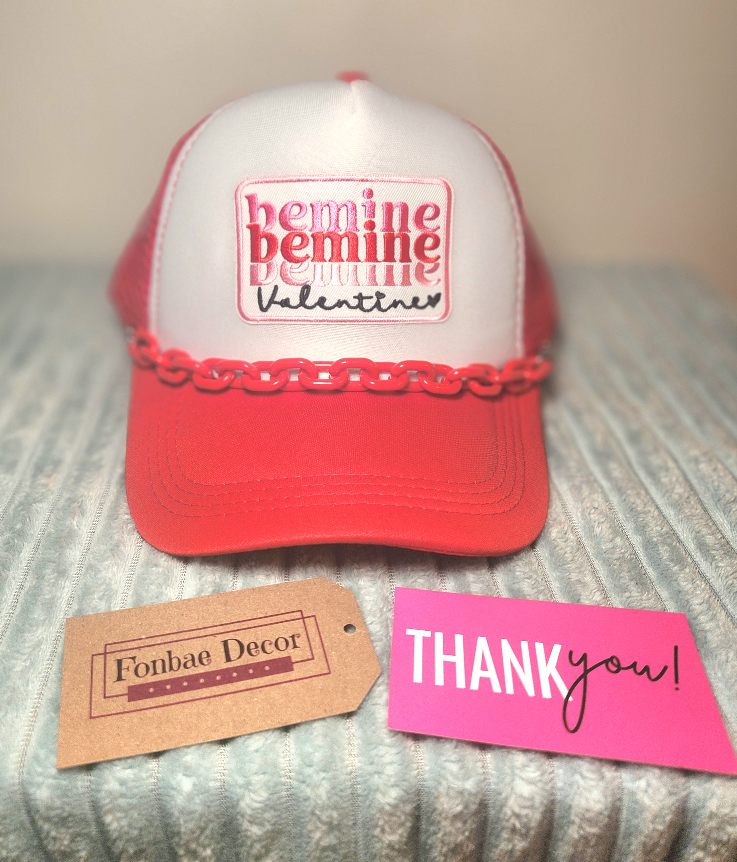 Red Be Mine Valentine's Trucker Cap