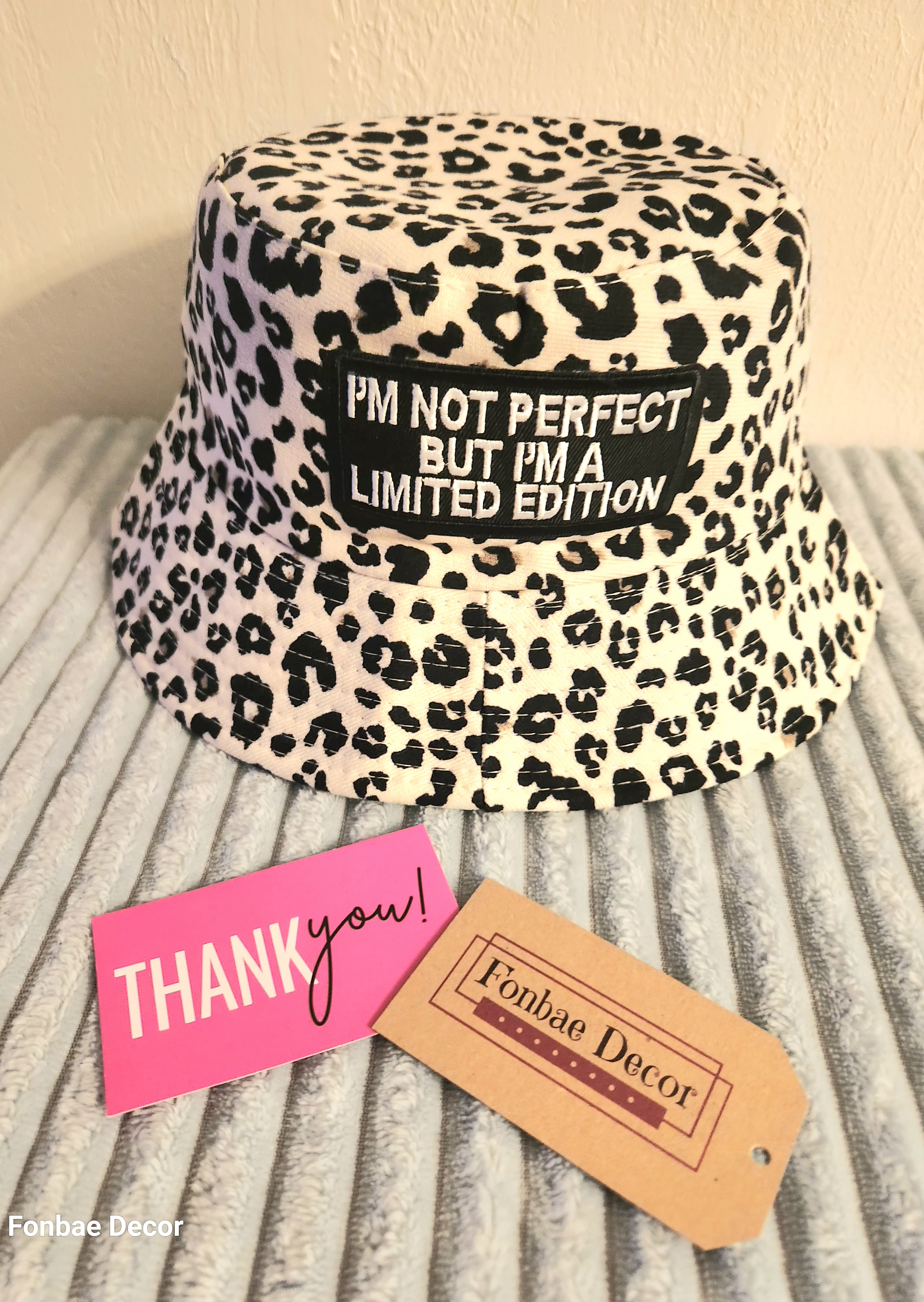 Leopard Print Bucket Hat: I'm Not Perfect