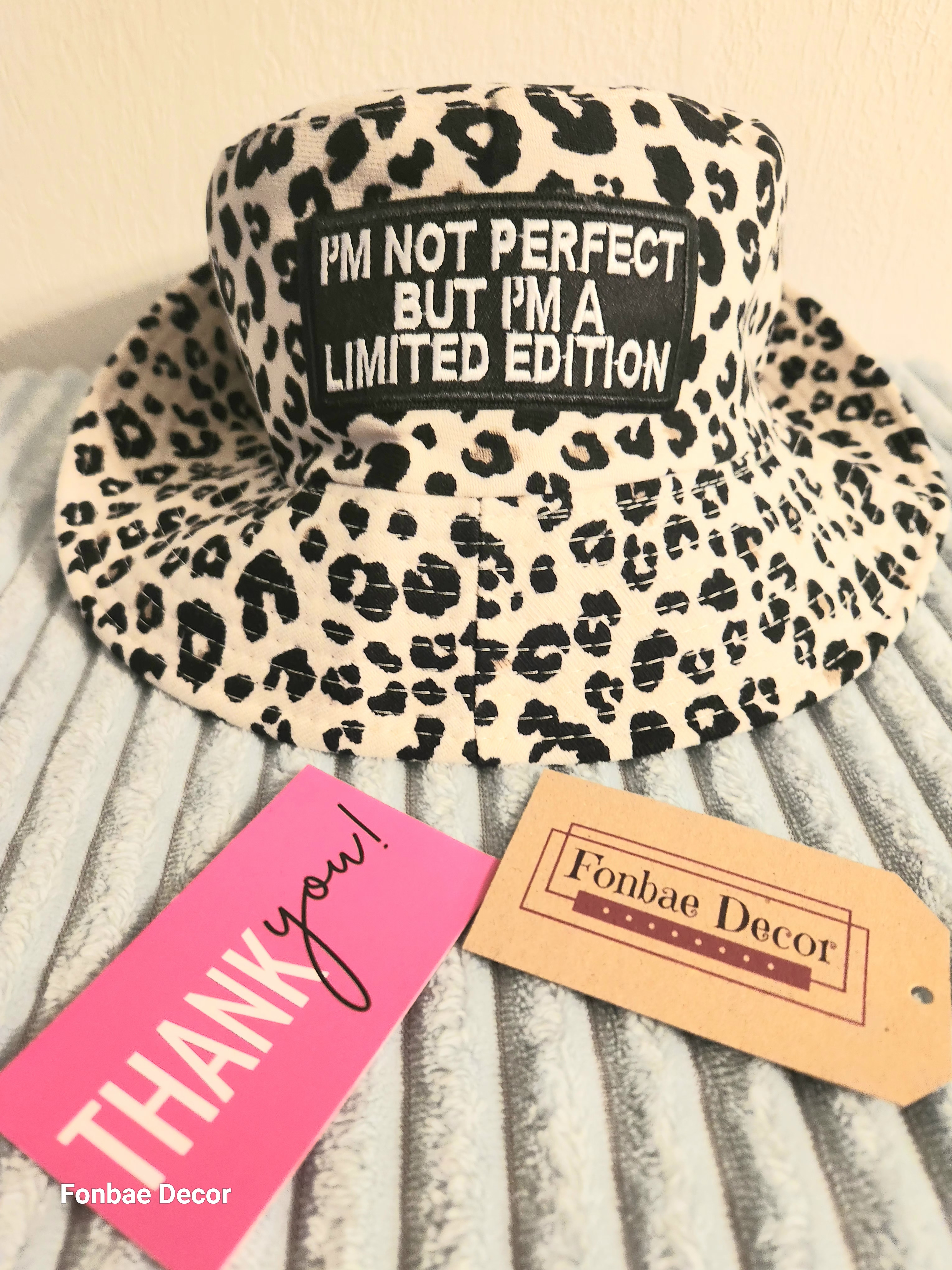 Leopard Print Bucket Hat: I'm Not Perfect