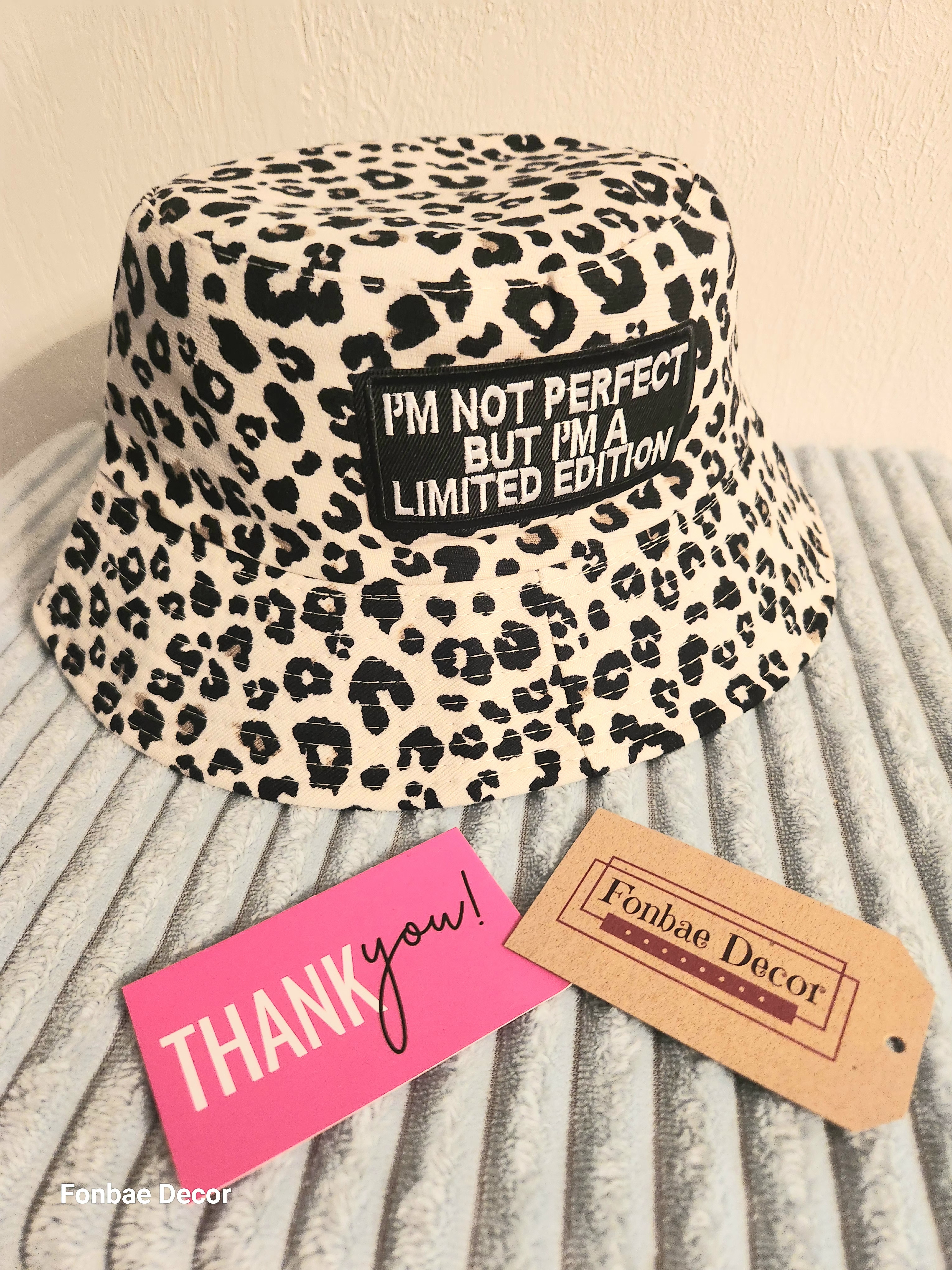 Leopard Print Bucket Hat: I'm Not Perfect