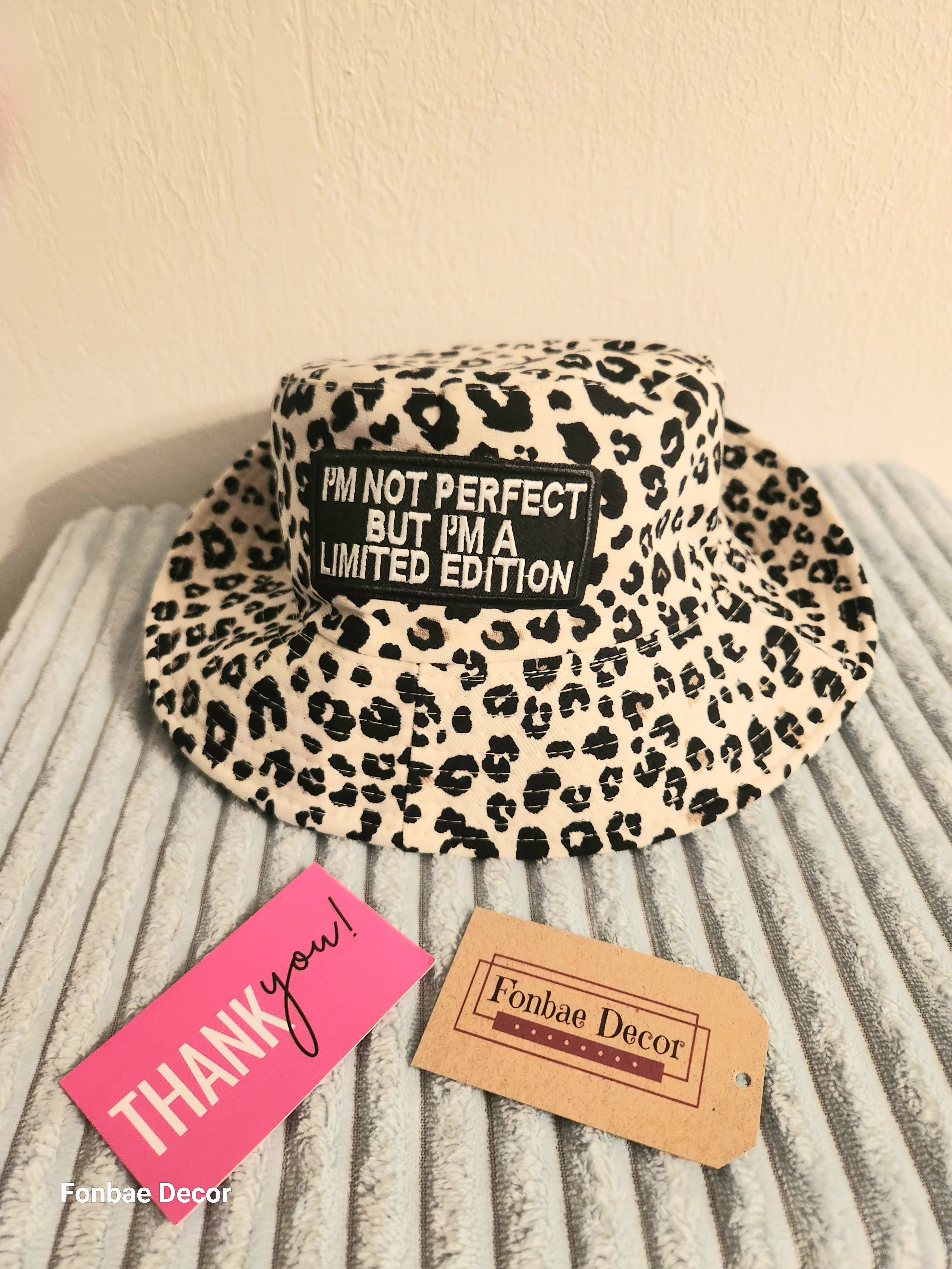 Leopard Print Bucket Hat: I'm Not Perfect