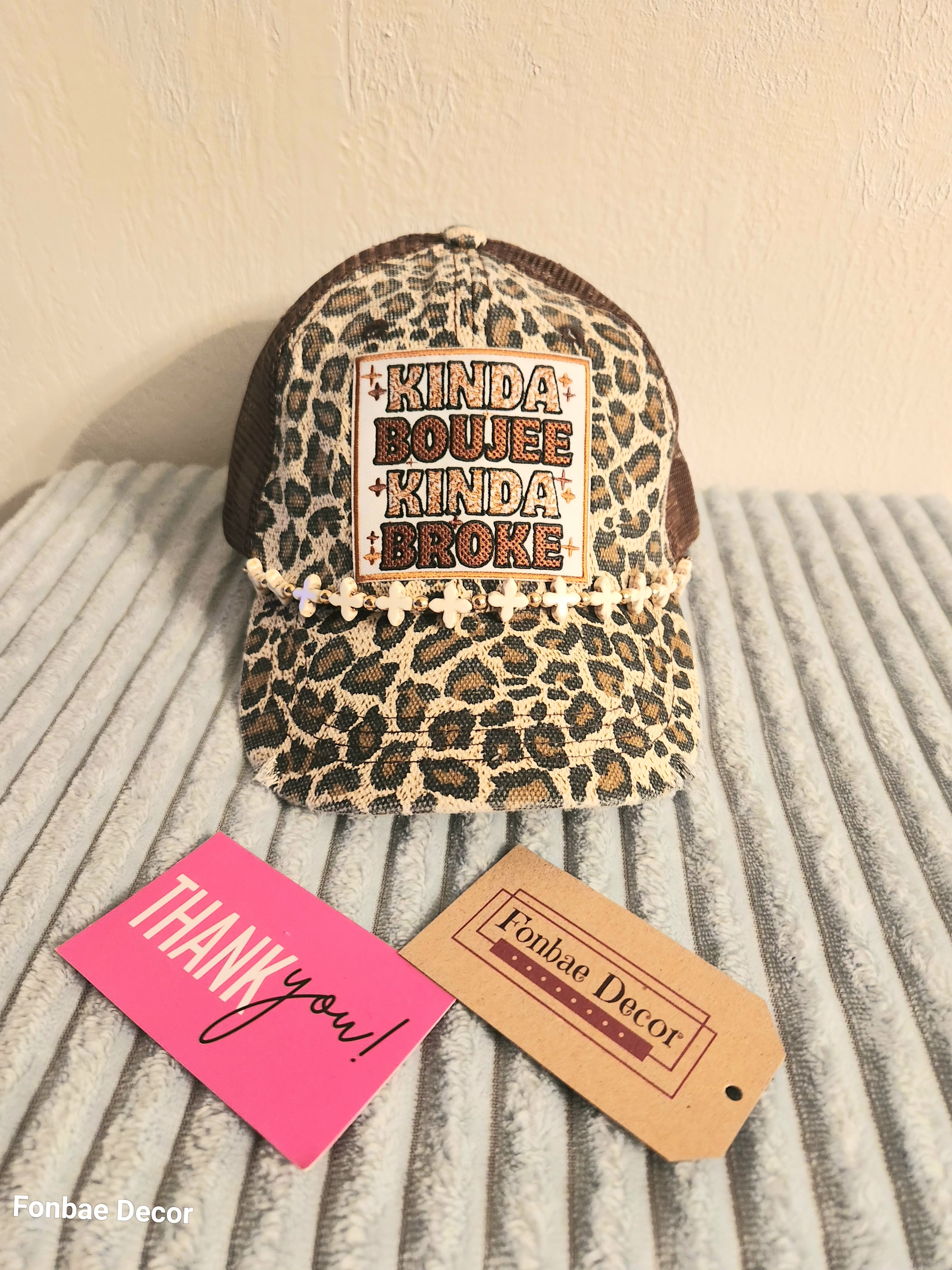 Kinda Boujee Kinda Broke Trucker Cap