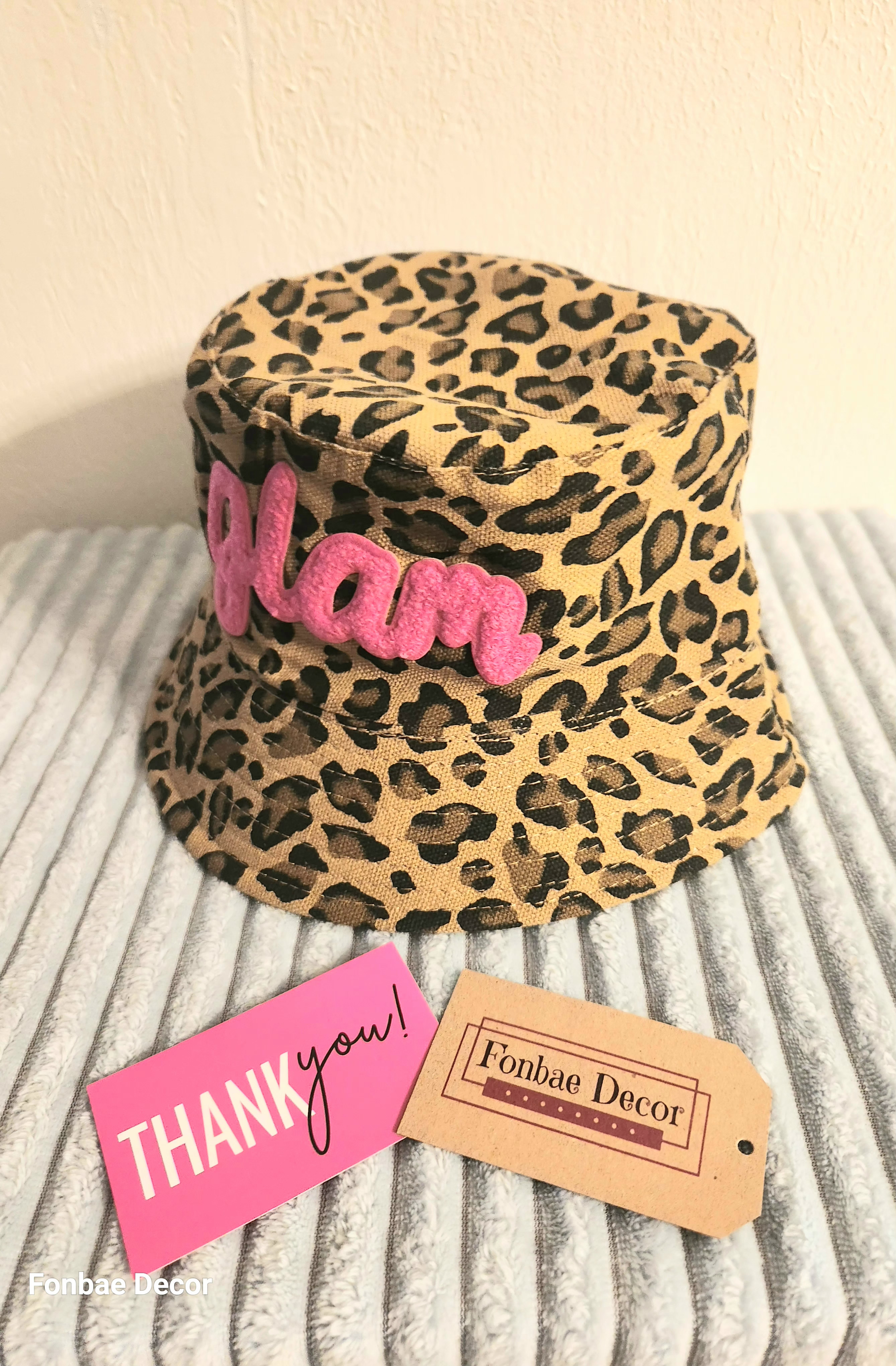 Glam Leopard Print Bucket Hat