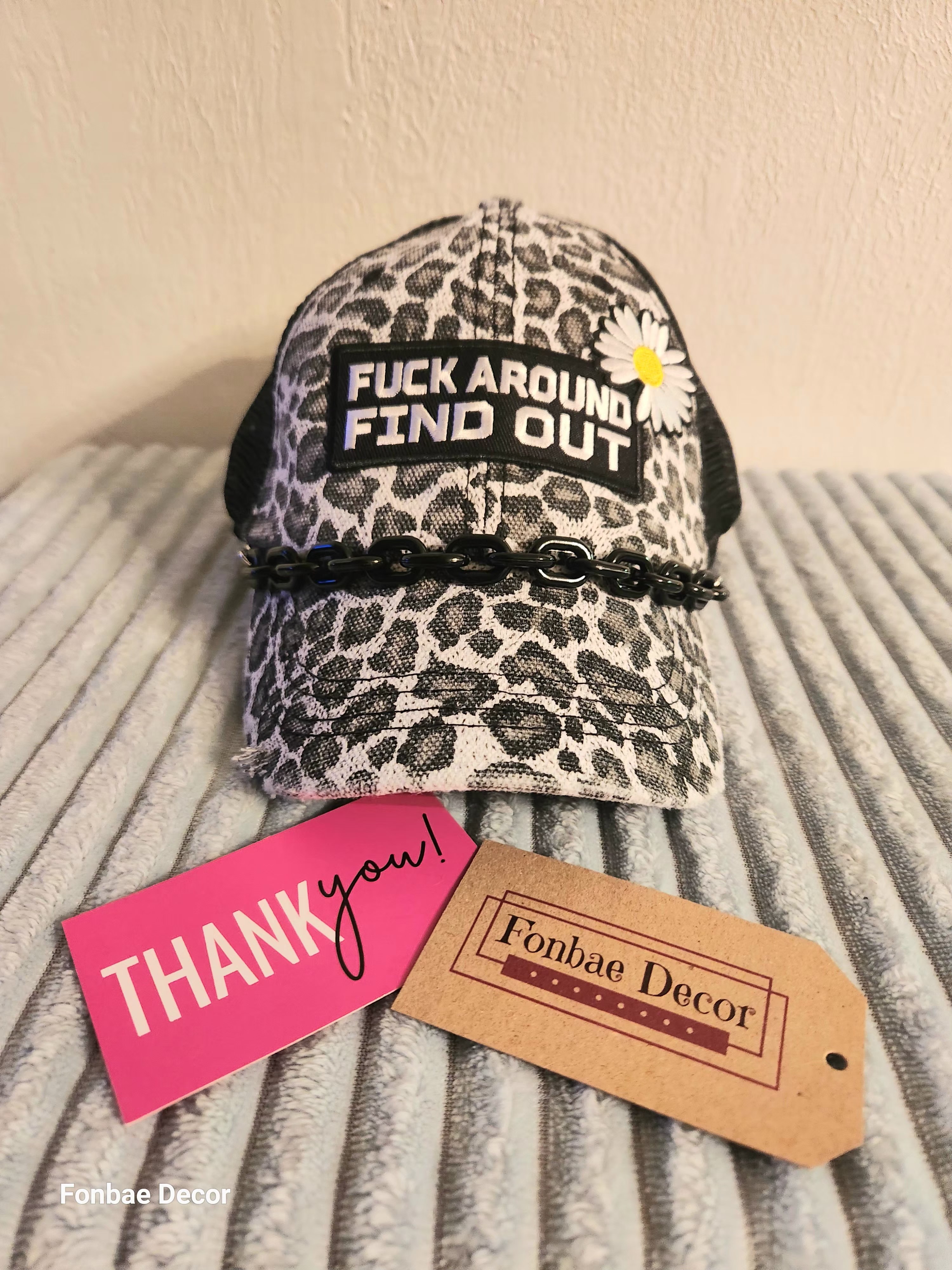 Leopard Print Trucker Cap (Explicit)