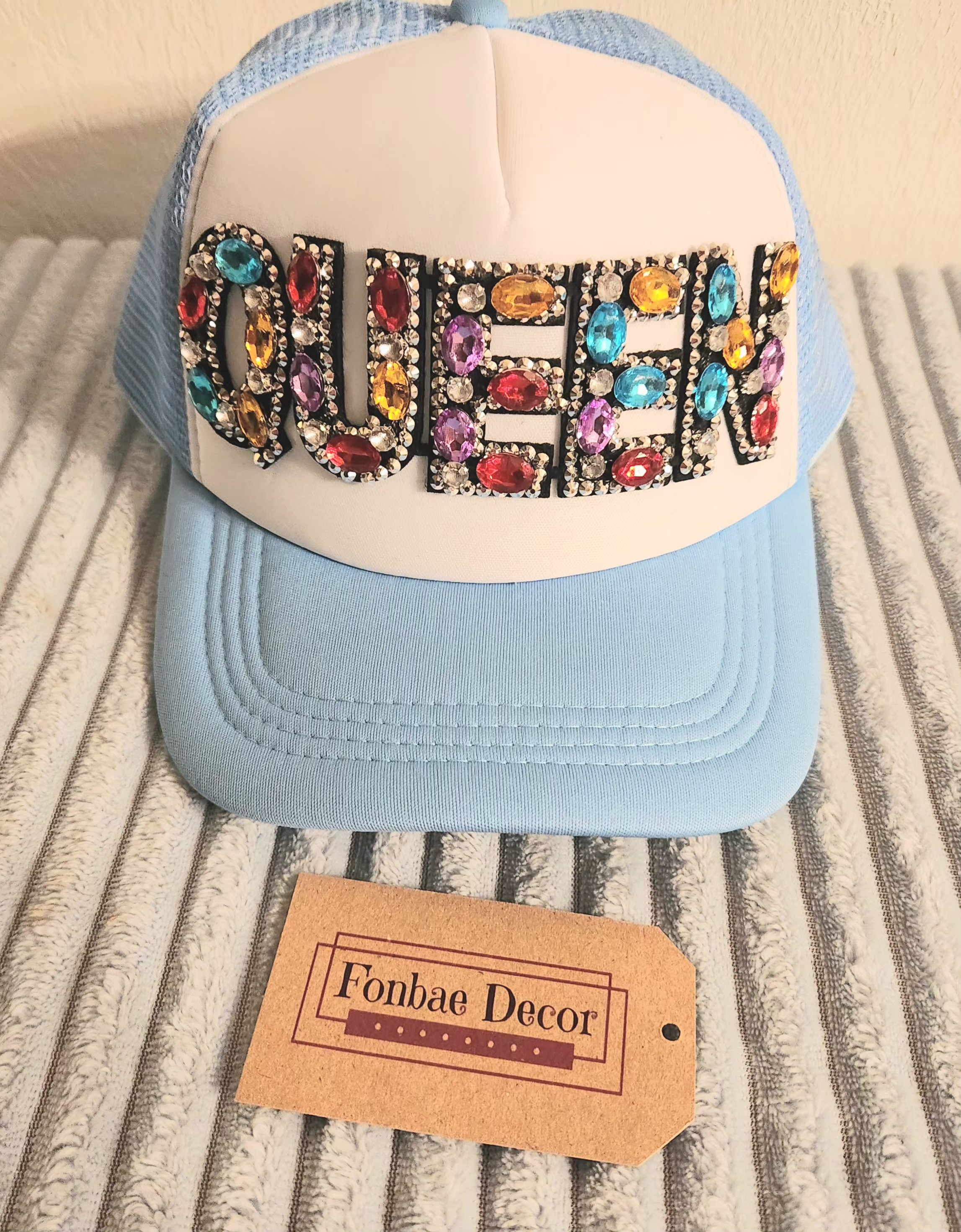 Queen Bejeweled Trucker Cap