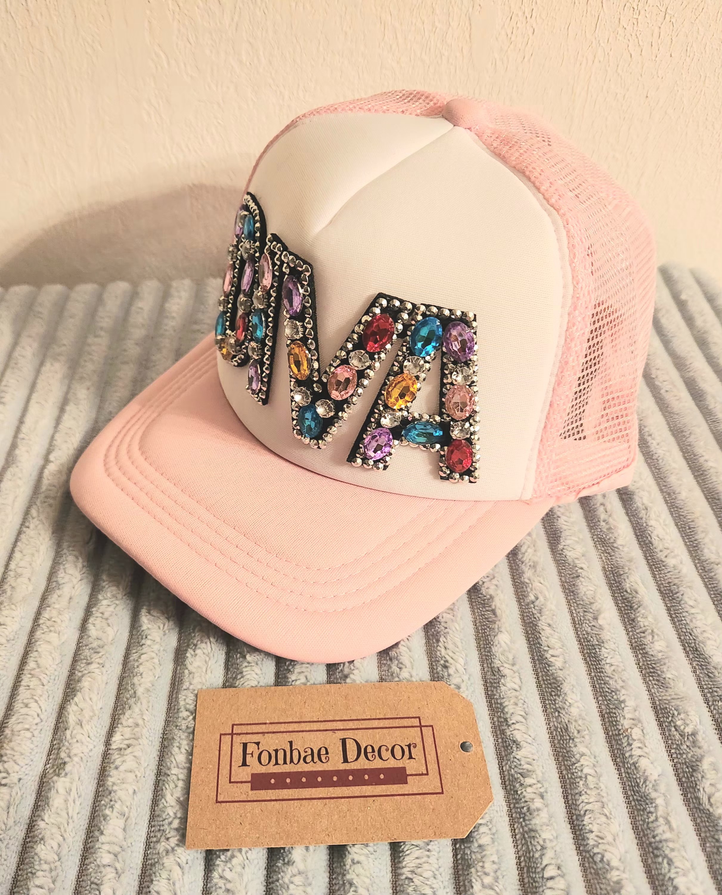 Pink Diva Rhinestone Trucker Cap