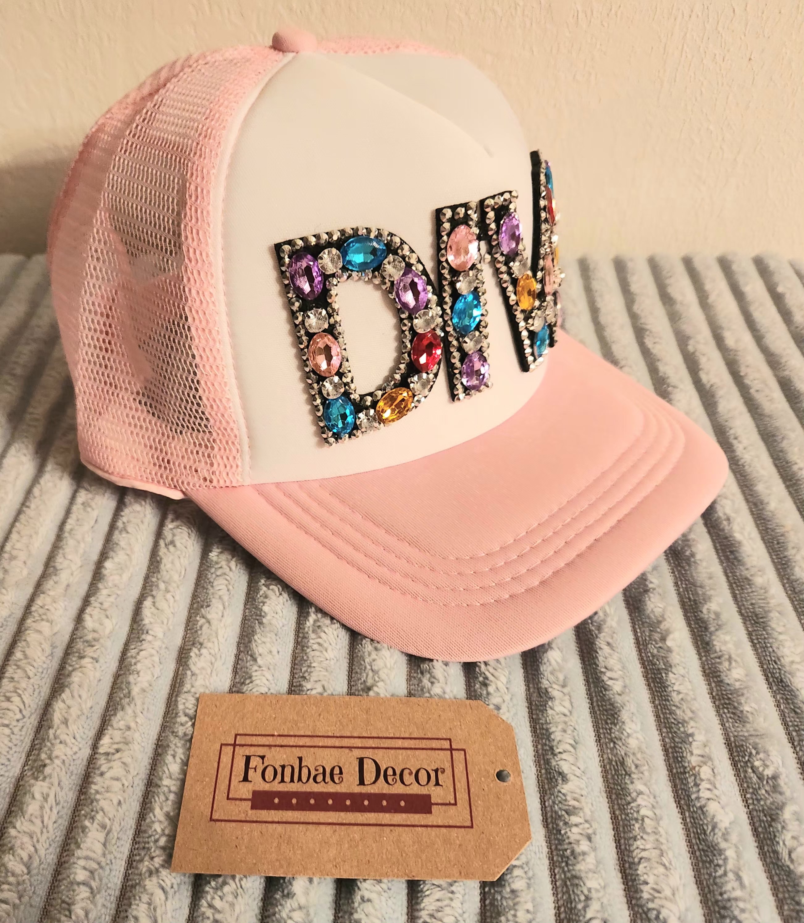 Pink Diva Rhinestone Trucker Cap