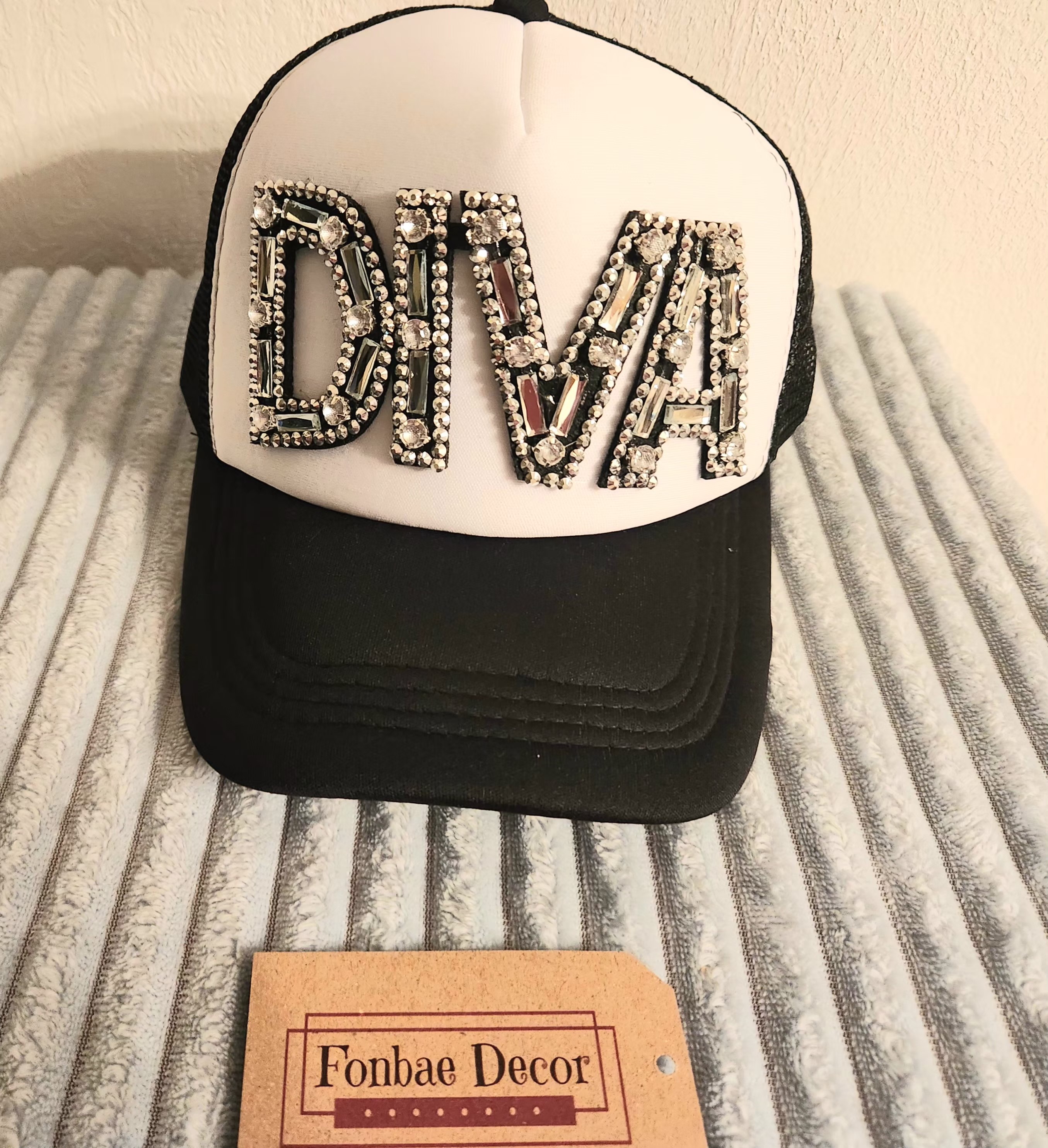 Rhinestone DIVA Trucker Cap