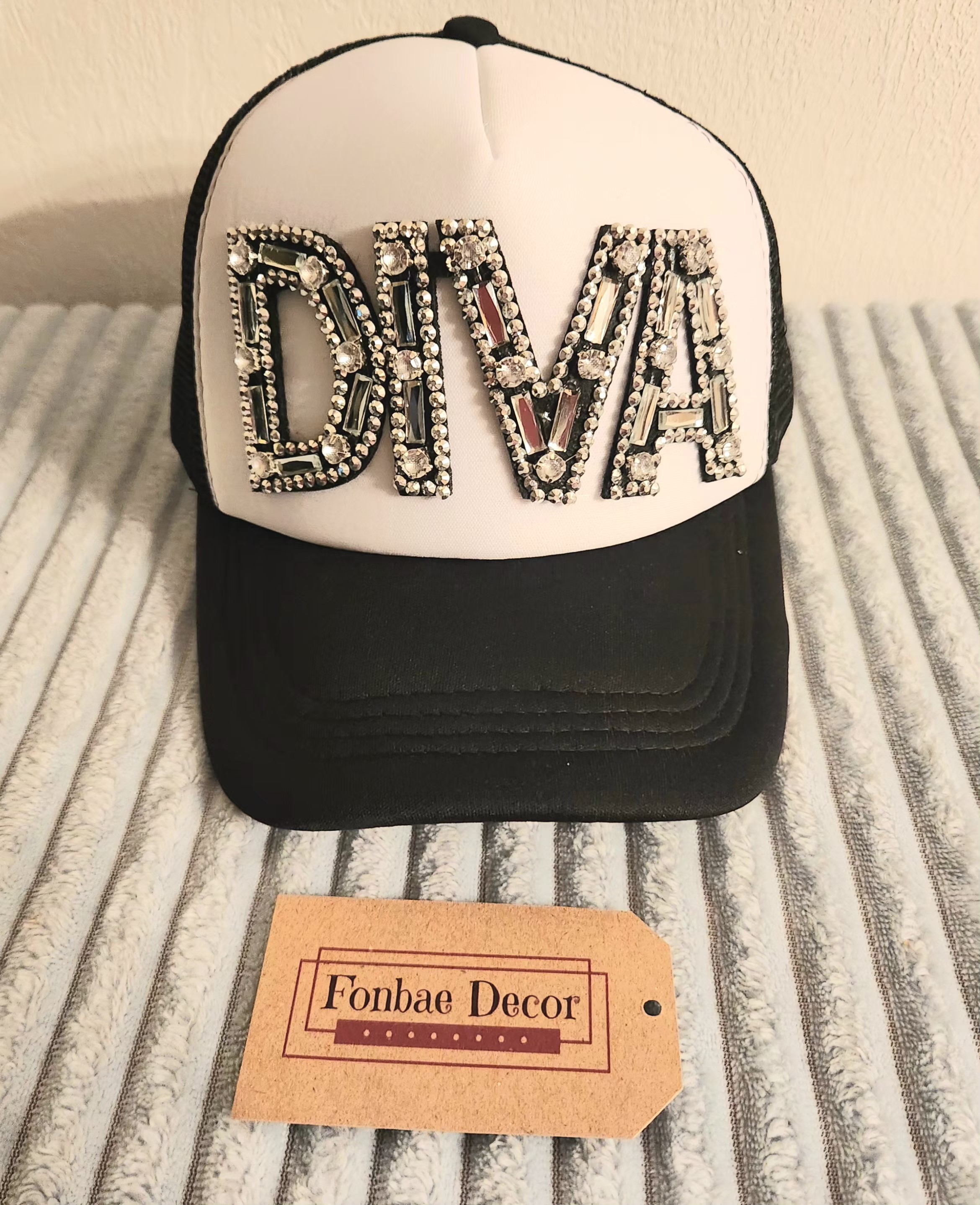 Rhinestone DIVA Trucker Cap