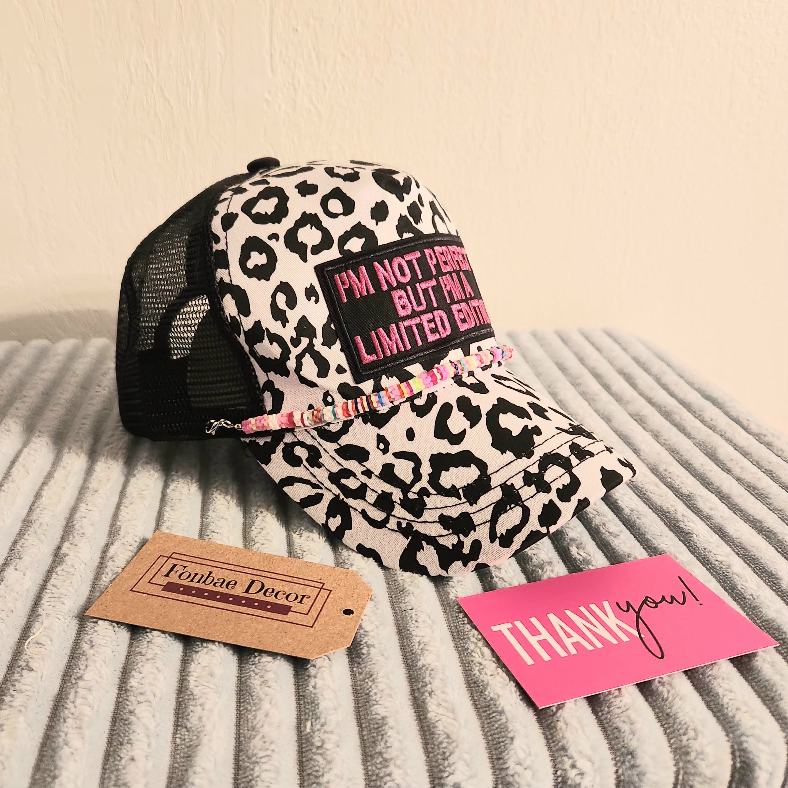Limited Edition Leopard Zebra Print Trucker Cap