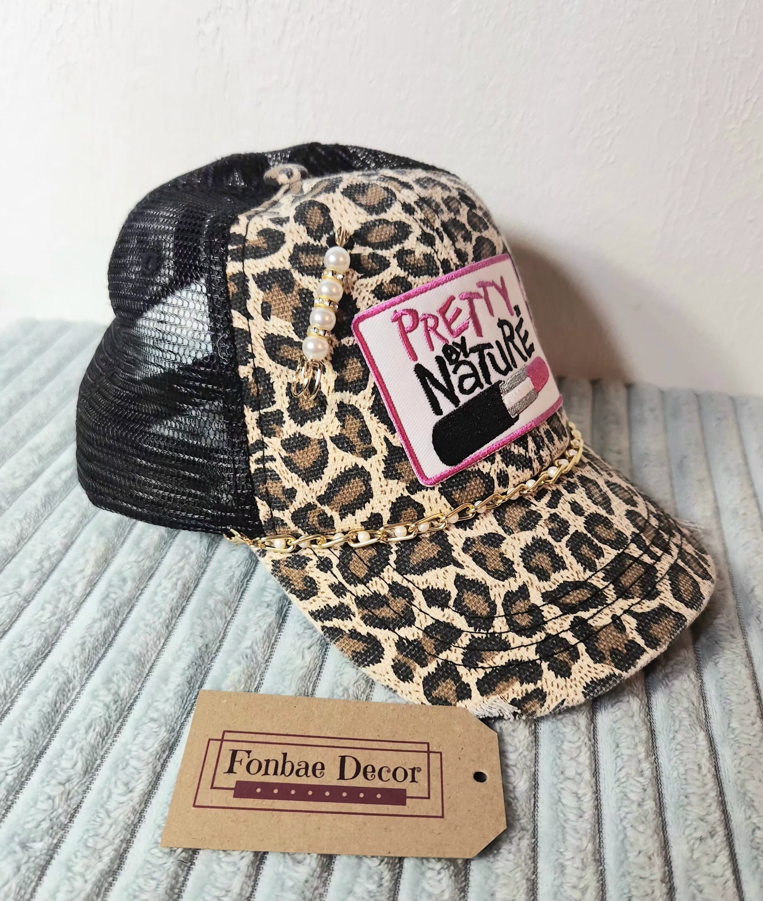 Leopard Print Trucker Cap: Pretty By Nature