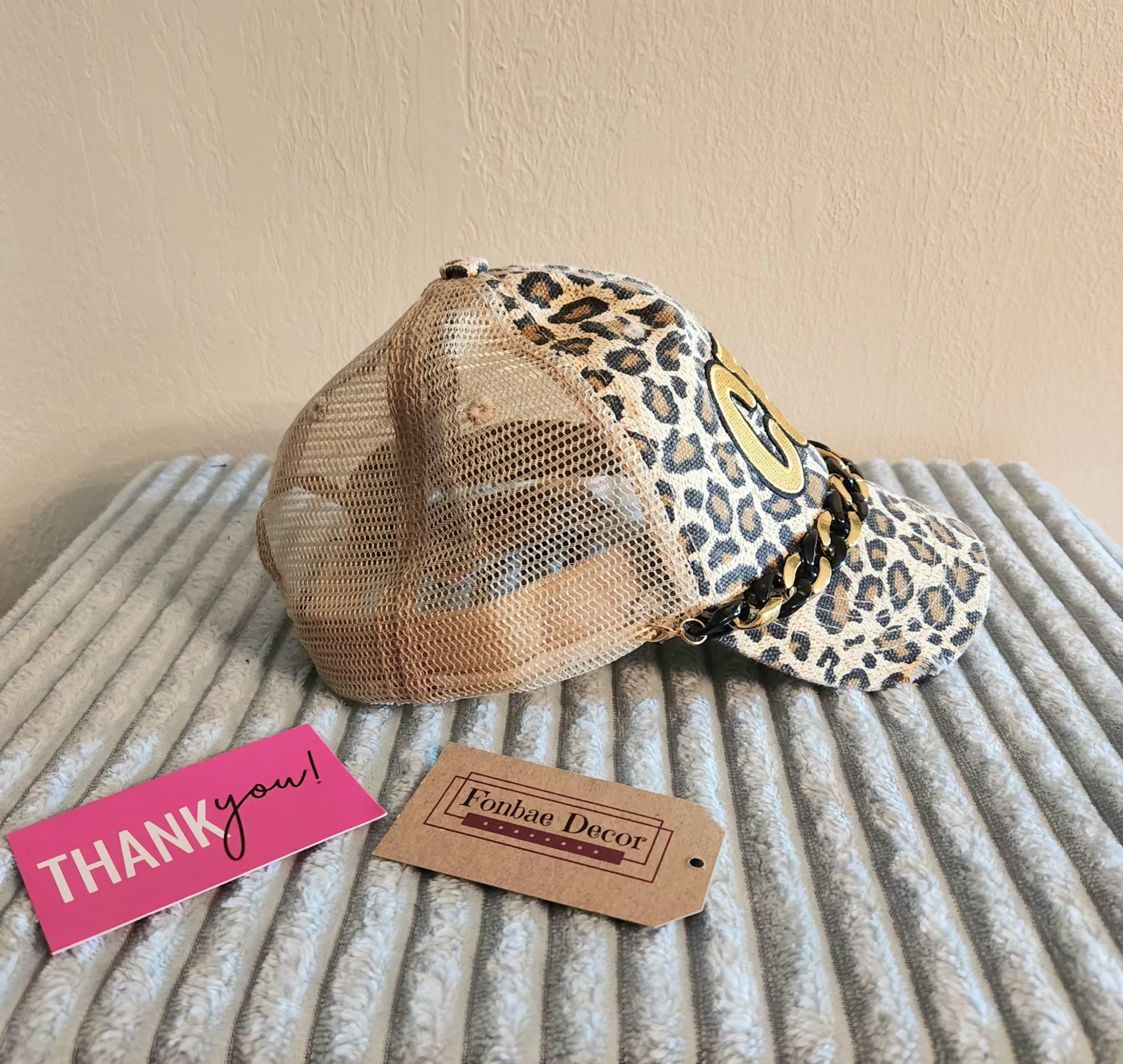 Leopard Print CEO Trucker Cap