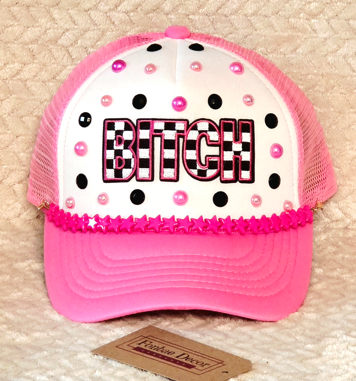 B*tch Pink Trucker Cap: Statement Cap