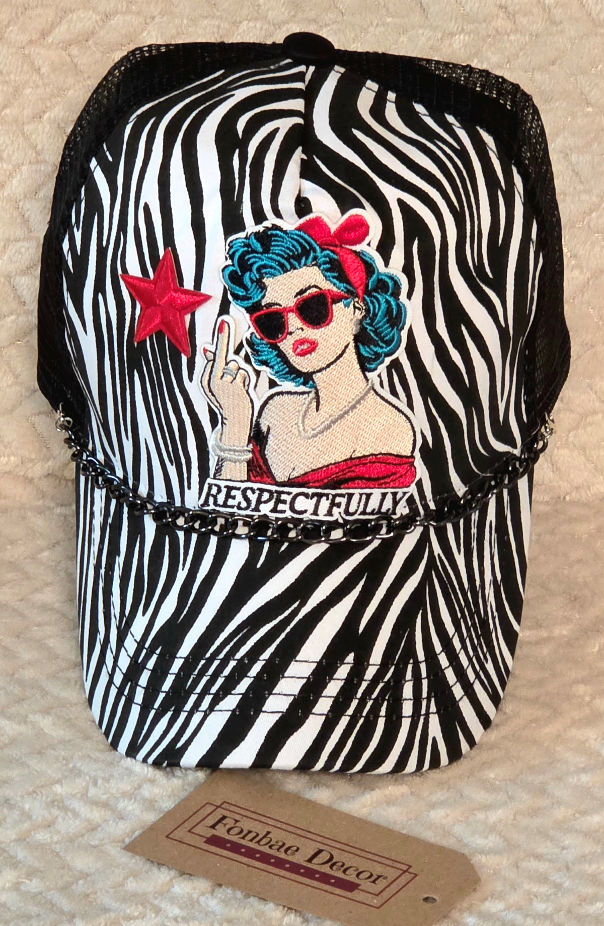 Respectful Finger Trucker Cap