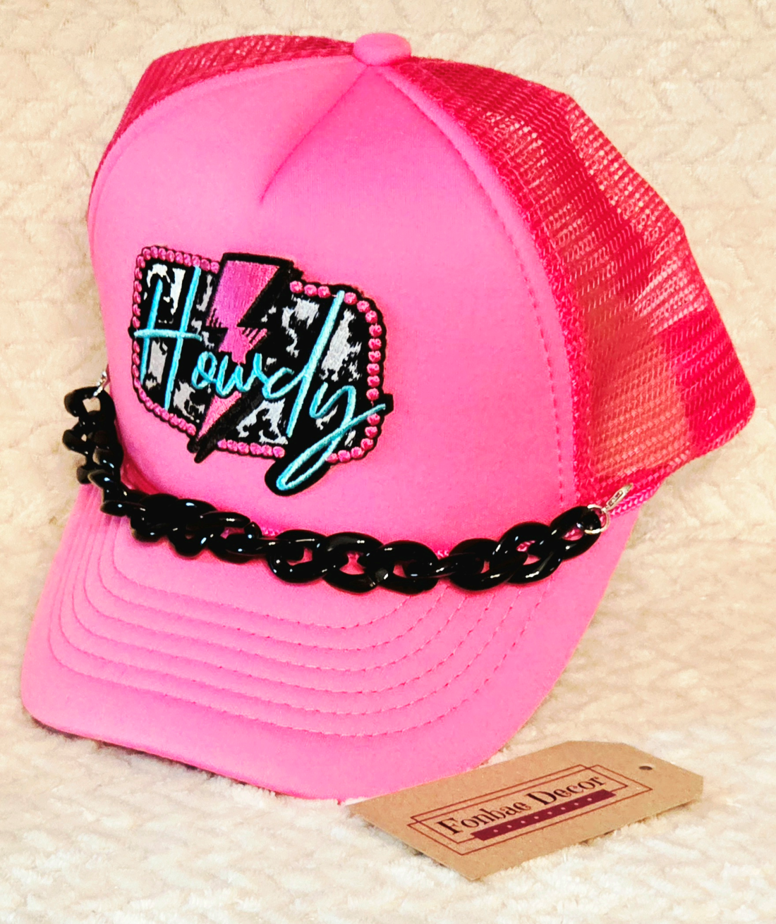 Pink 'Howdy' Trucker Hat