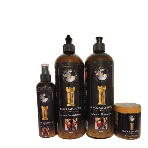 Black Repunzel Krown Kit 4pc Set