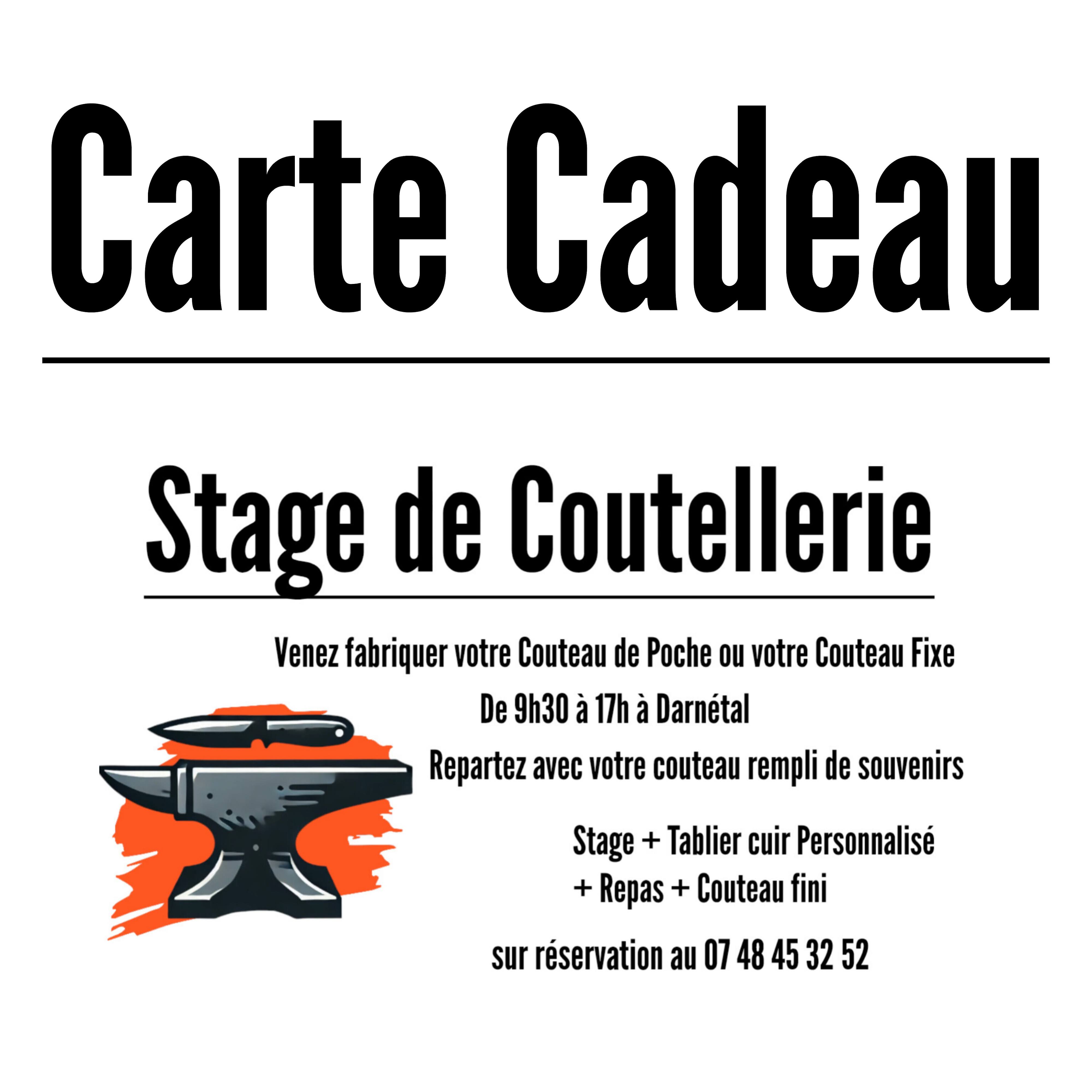 Carte Cadeau Stage