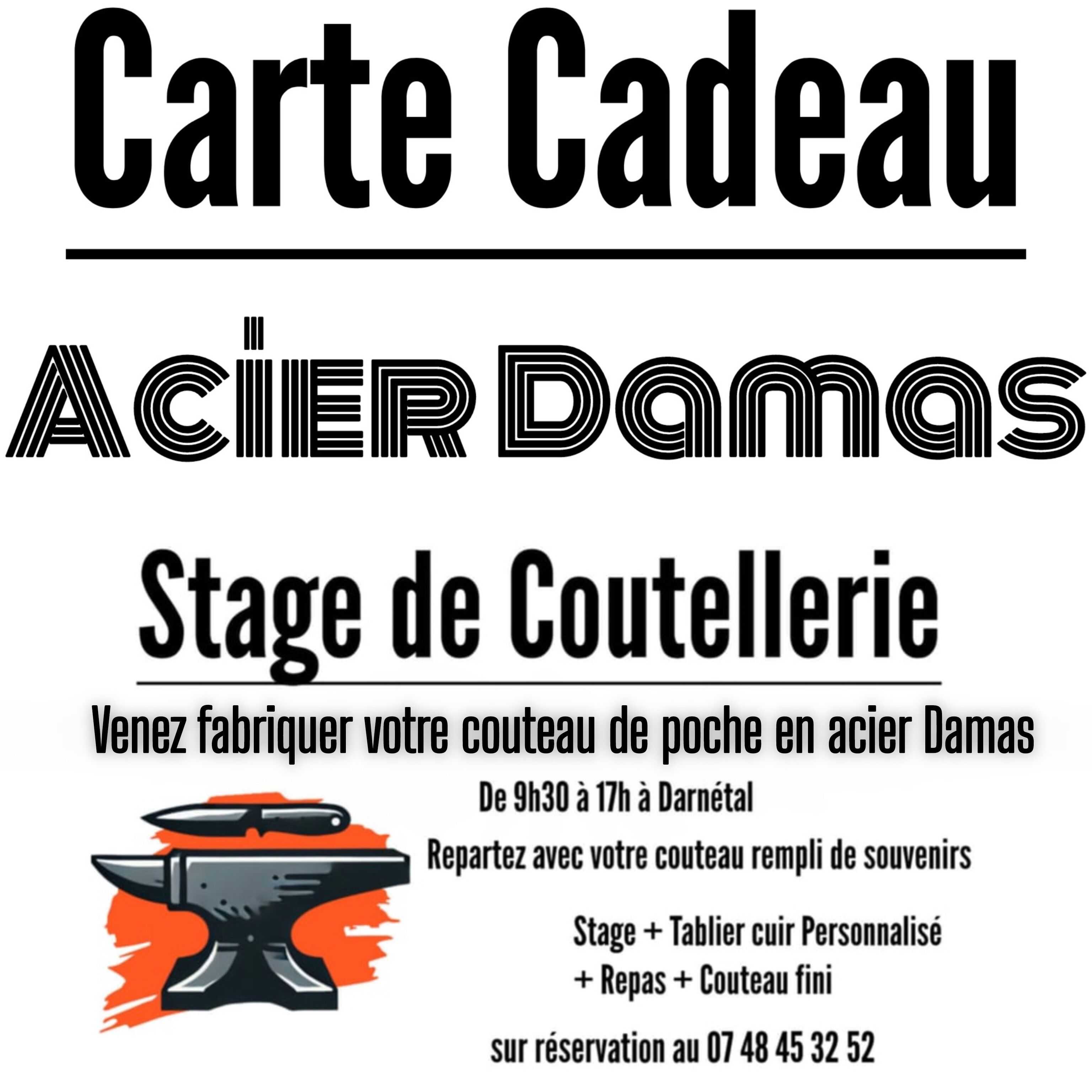 Carte Cadeau Stage DAMAS