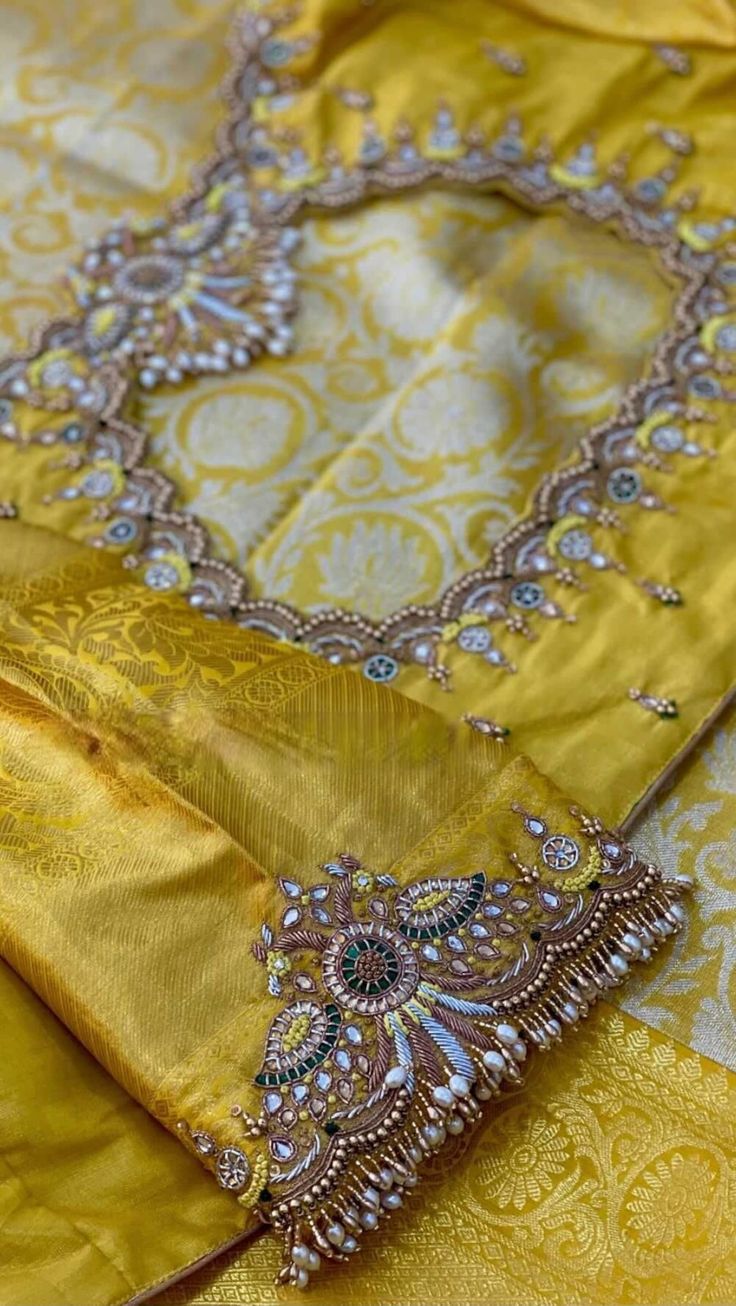 Embroidered Silk Fabric