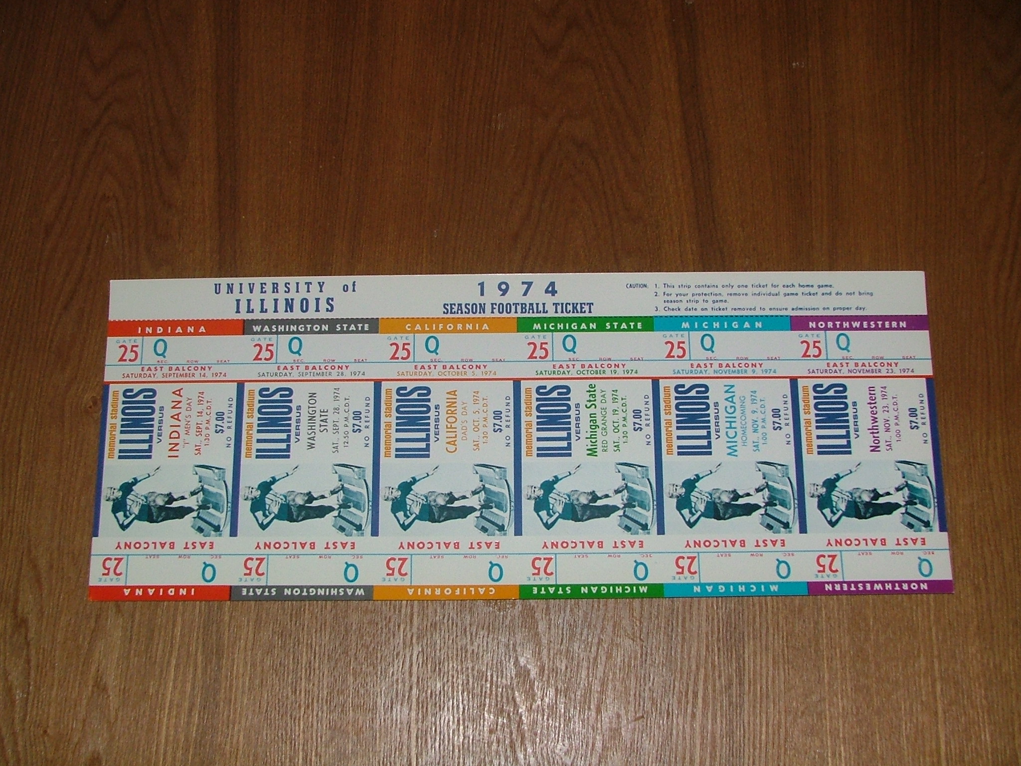 1974 university of Illinois Fighting Illini