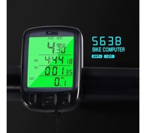 Velocímetro de Bike Lumi Magnético Ciclo Computador e Tempo Luz Noturna
