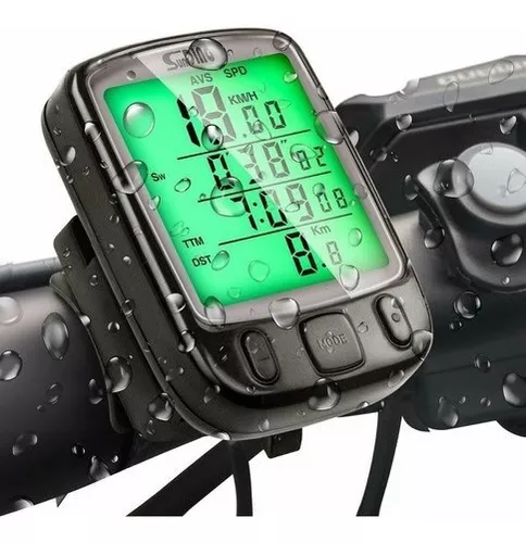 Velocímetro de Bike Lumi Magnético Ciclo Computador e Tempo Luz Noturna