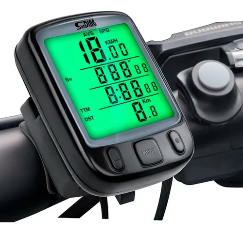 Velocímetro de Bike Lumi Magnético Ciclo Computador e Tempo Luz Noturna