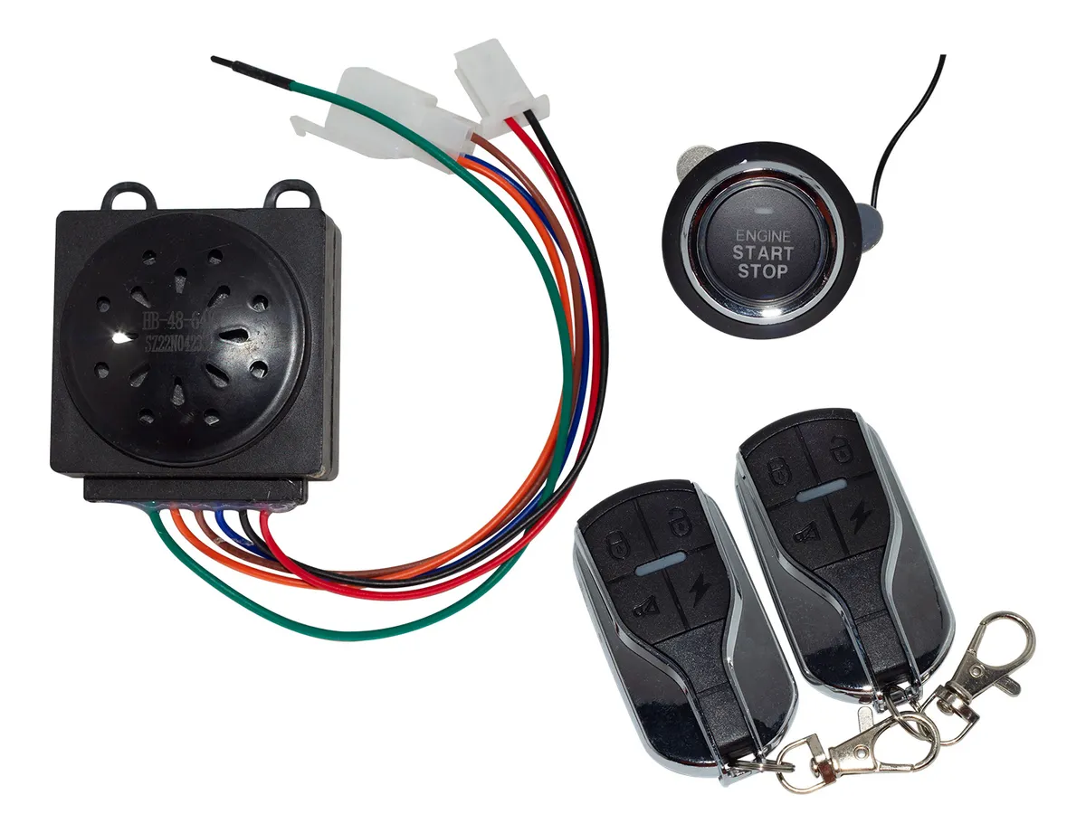 Alarme Com Botao Start Controle Remoto Scooter Eletrica 60v