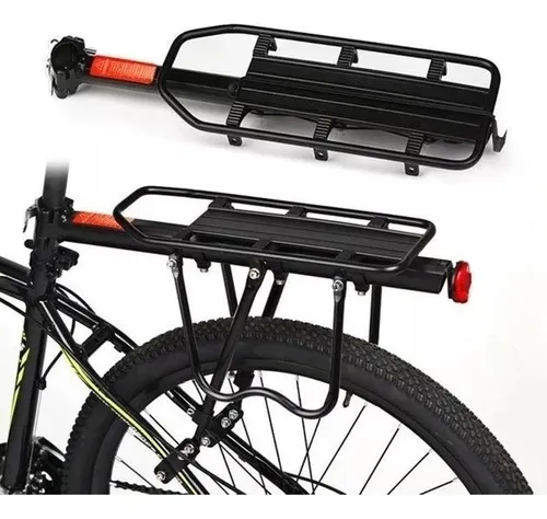 Bagageiro Traseiro Aluminio Bike Aro 26 27 29 Regulável Mtb
