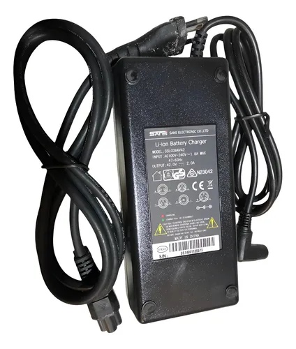 Carregador Bicicleta Elétrica 36v Bateria Lítio 2a Bi-volt