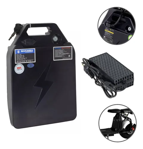 Bateria 60v 20ah Scooter Elétrica Com Carregador Bivolt 2a
