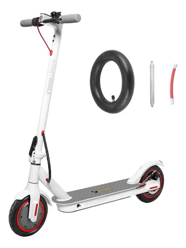 HONEYWHALE M2 Pro Patinete Eletrico Adulto, 500W Scooter Elétrica, Velocidade Máxima de 32 KM/H, 22 KM de Autonomia, Honey Whale com App Bluetooth (36V 7.8AH) Cor Branco