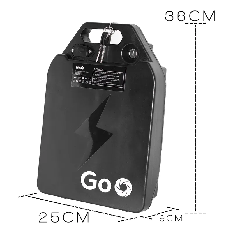 Bateria 60v 12ah Removível Para Scooter Elétrica Citycoco Preto Preto