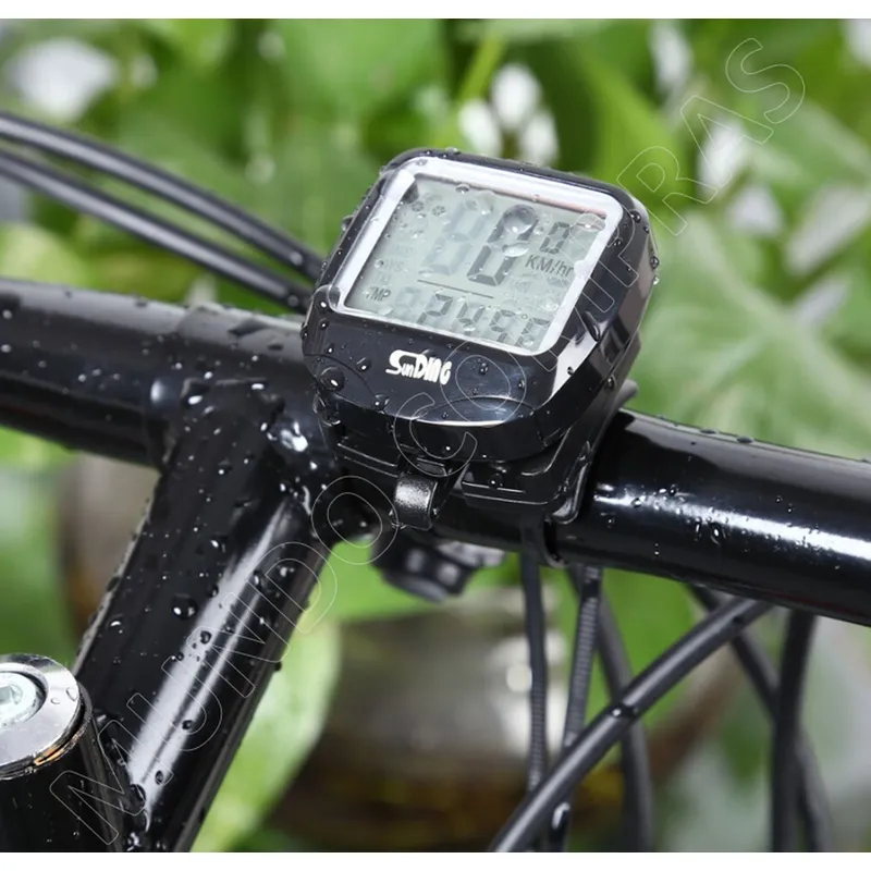 Velocímetro Bike Ciclocomputador Digital Preto C/Fio