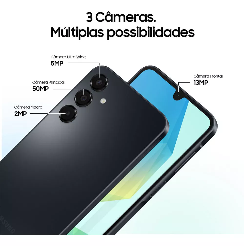 Celular Samsung Galaxy A16, 256gb + 8gb Ram, Câmera De Até 50mp, Tela 6.7 , Nfc, Ip54, Bateria 5000 Mah Cinza