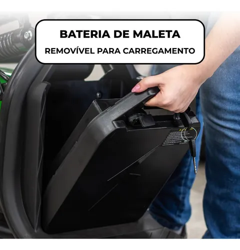 Bateria 60v 20ah Scooter Elétrica Com Carregador Bivolt 2a