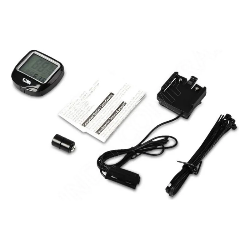 Velocímetro Bike Ciclocomputador Digital Preto C/Fio