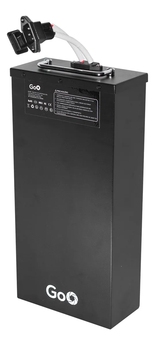 Bateria 60v 12ah Extra Removivel Scooter Eletrica Citycoco - Preto - Preto