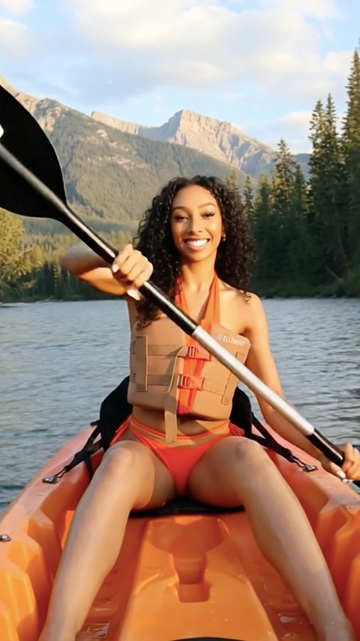 The Nile, Cropped, Neoprene, Orange Nude, Life Vest Bikini Bottom Set