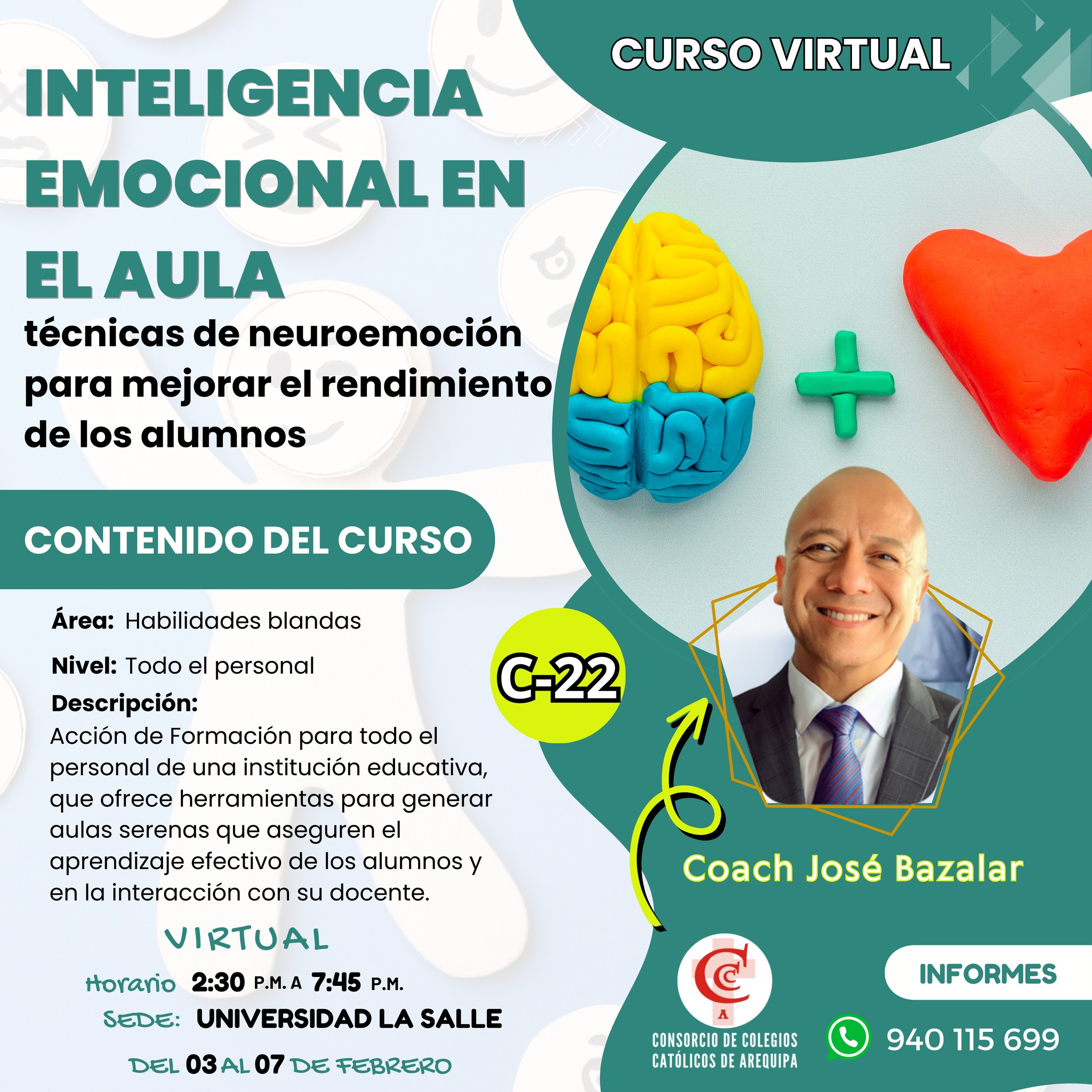 C-22: INTELIGENCIA EMOCIONAL EN EL AULA: TÉCNICAS DE NEUROEMOCIÓN PARA MEJORAR EL RENDIMIENTO DE LOS ALUMNOS