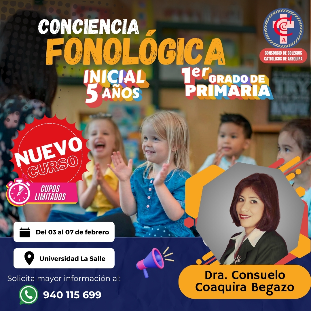CONCIENCIA FONOLÓGICA PARA NIÑOS DE INICIAL (5 AÑOS) Y PRIMER GRADO DE PRIMARIA