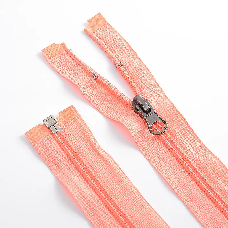 Peach Colored Zippers