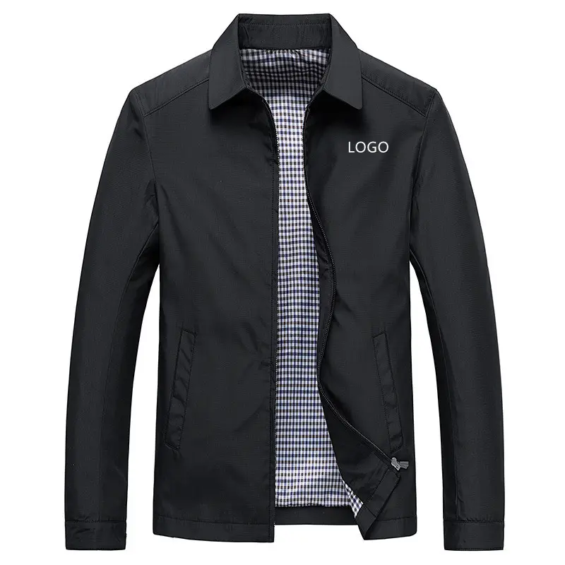 Black Windbreaker Jacket