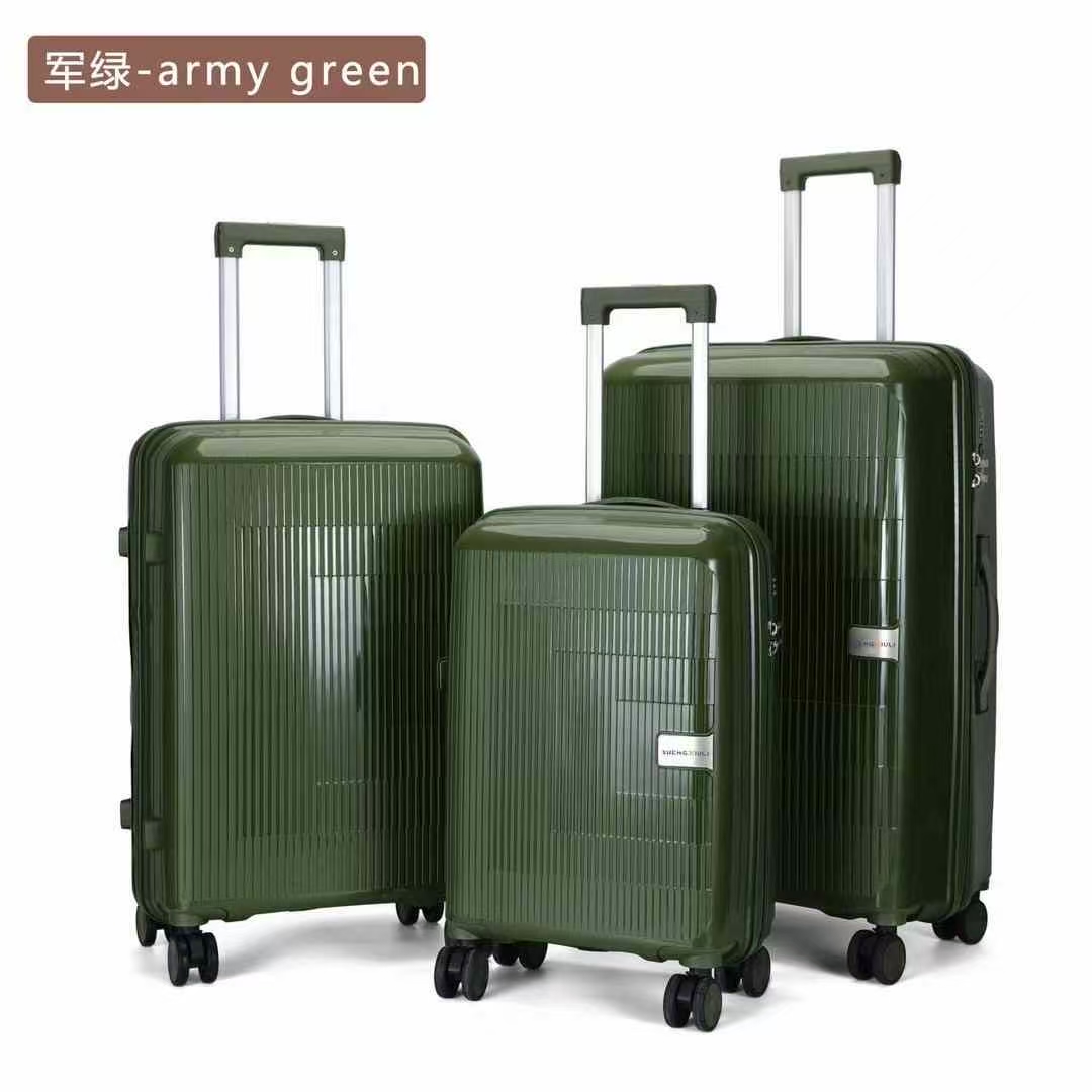 Suitcases in a Dark Green Color