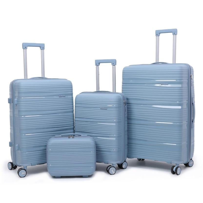 4-Piece Blue Luggage Set
